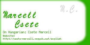 marcell csete business card